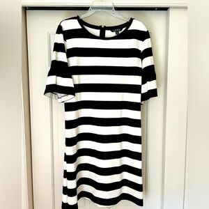 Ralph Lauren Black and White Striped Dress